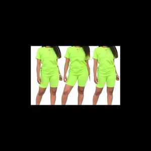 Two-piece Biker Short Set